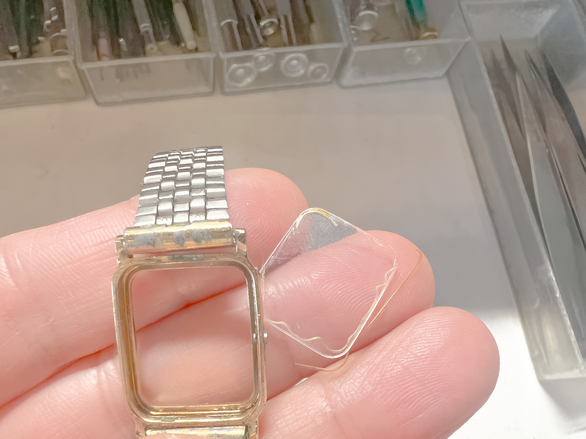 腕時計硝子糊除去！watch glass glue removal.2024.4