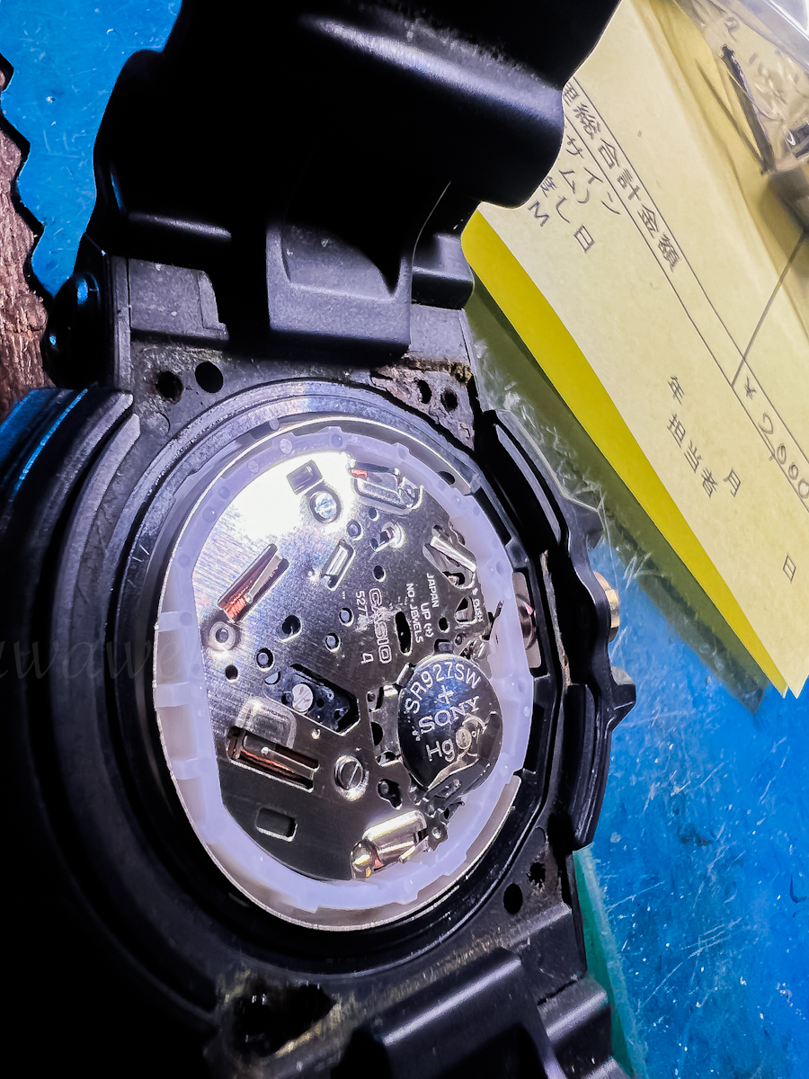 G-SHOCK電池交換。CASIO GC-100BR(5277)修理しました。 – ARAKAWA