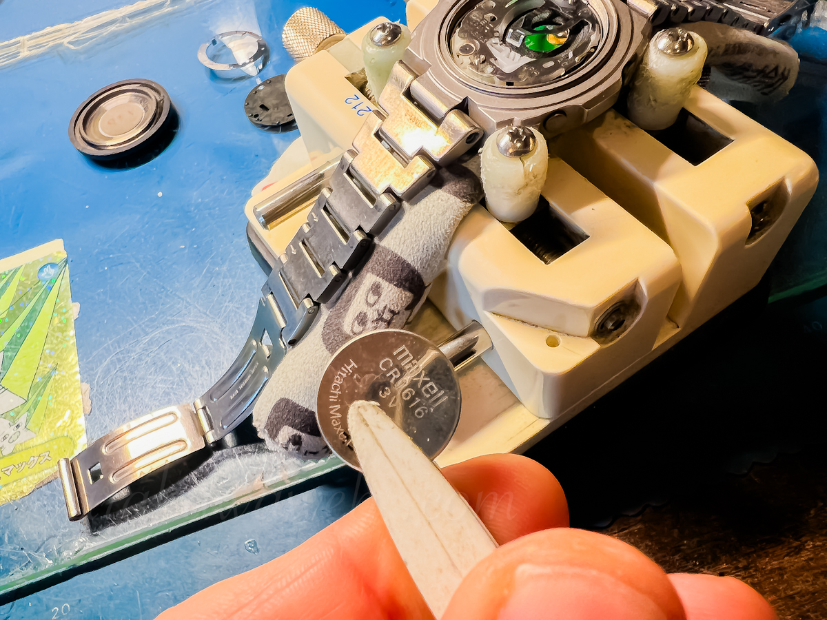 G-SHOCK MR-G MRG-210T(1673)電池交換しました。まだまだ使い回せます