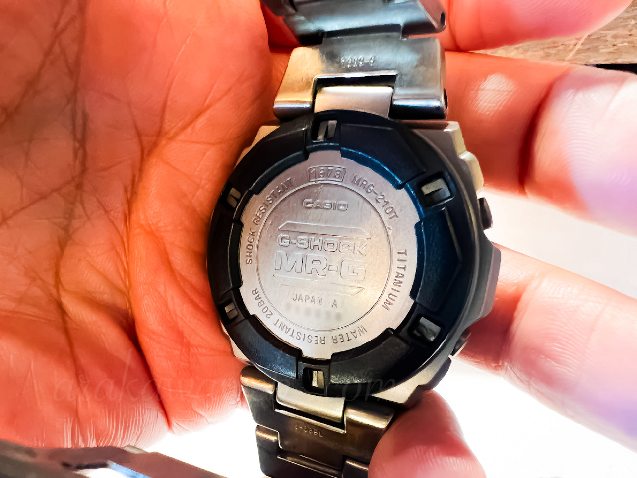 G-SHOCK MR-G MRG-210T(1673)電池交換しました。まだまだ使い