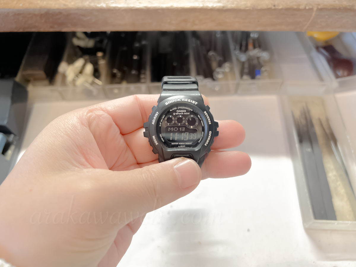 G-SHOCK MINI?!ジーショックミニ？！の電池交換させていただきました。