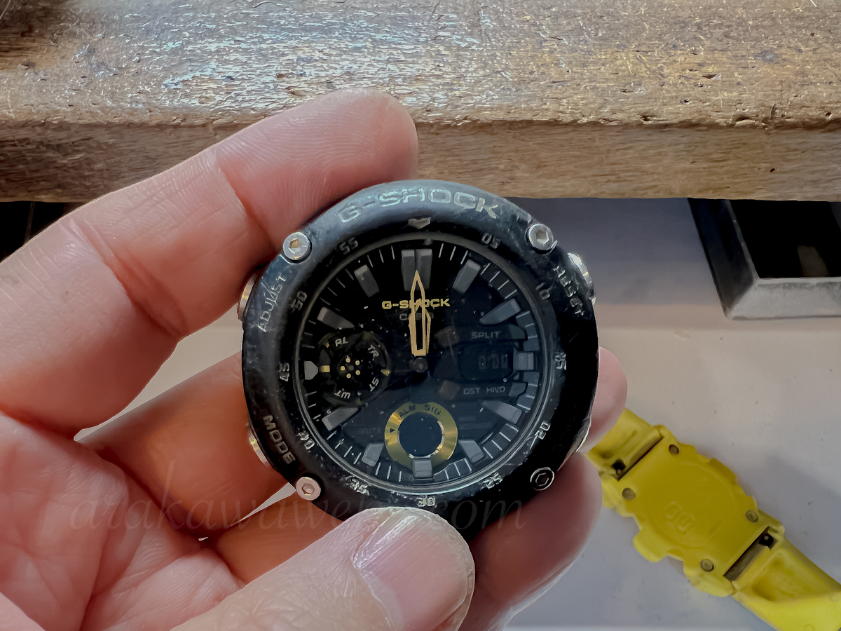 CASIO カシオ G-SHOCK GA-2000の電池交換