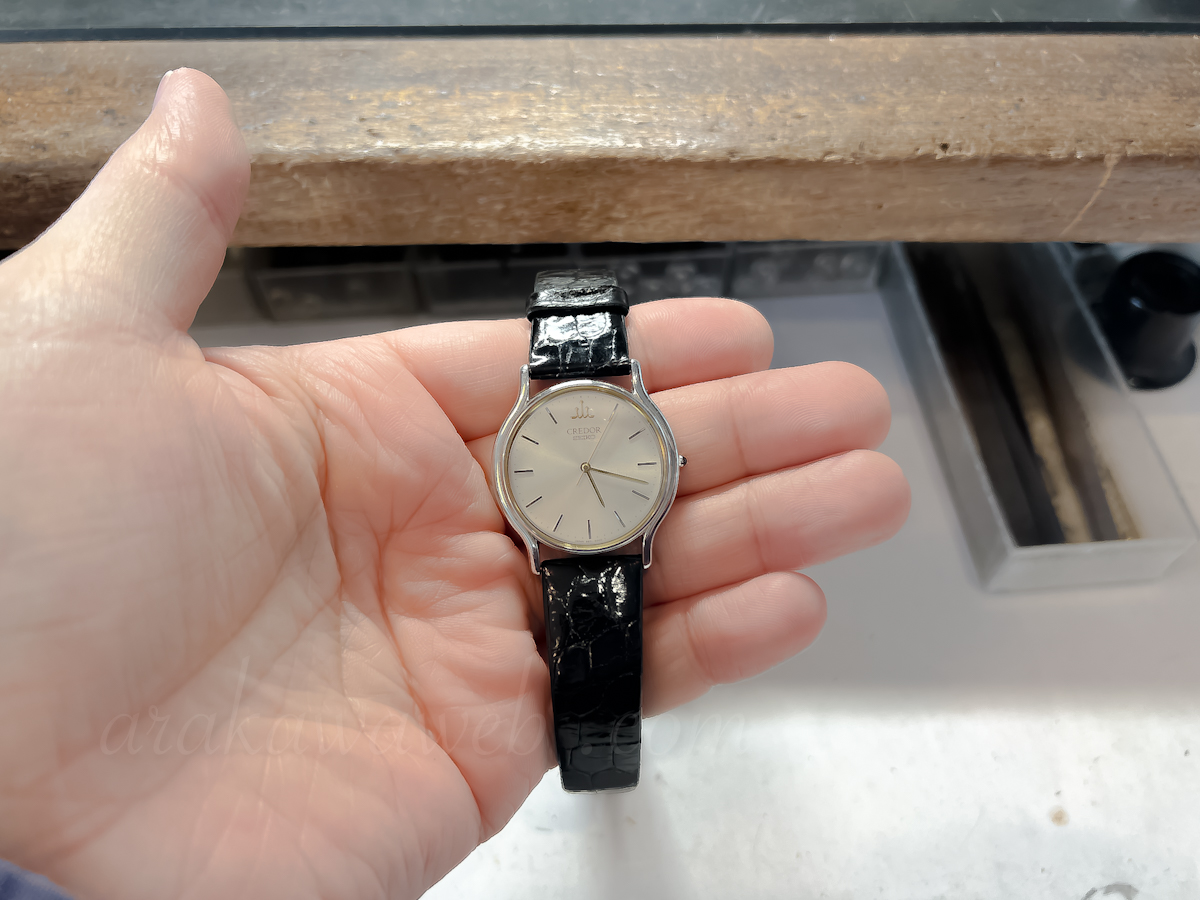 SEIKO CREDOR 電池交換