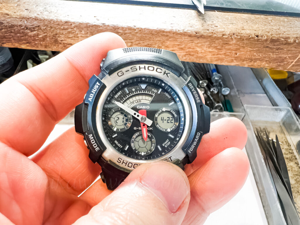 CASIO
G-SHOCK
AW-590
電池交換
1級時計修理技能士