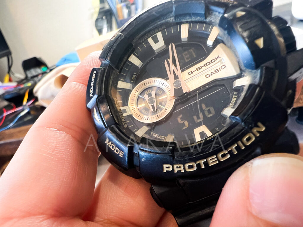 G-SHOCK GA-400GB電池交換】最短対応！税込2,000円で即日OK