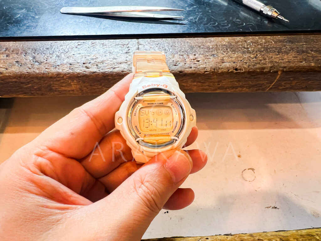 CASIO
カシオ
Baby--G
ベビージー
函南
荒川時計店
静岡
時計修理
時計修理技能士1級