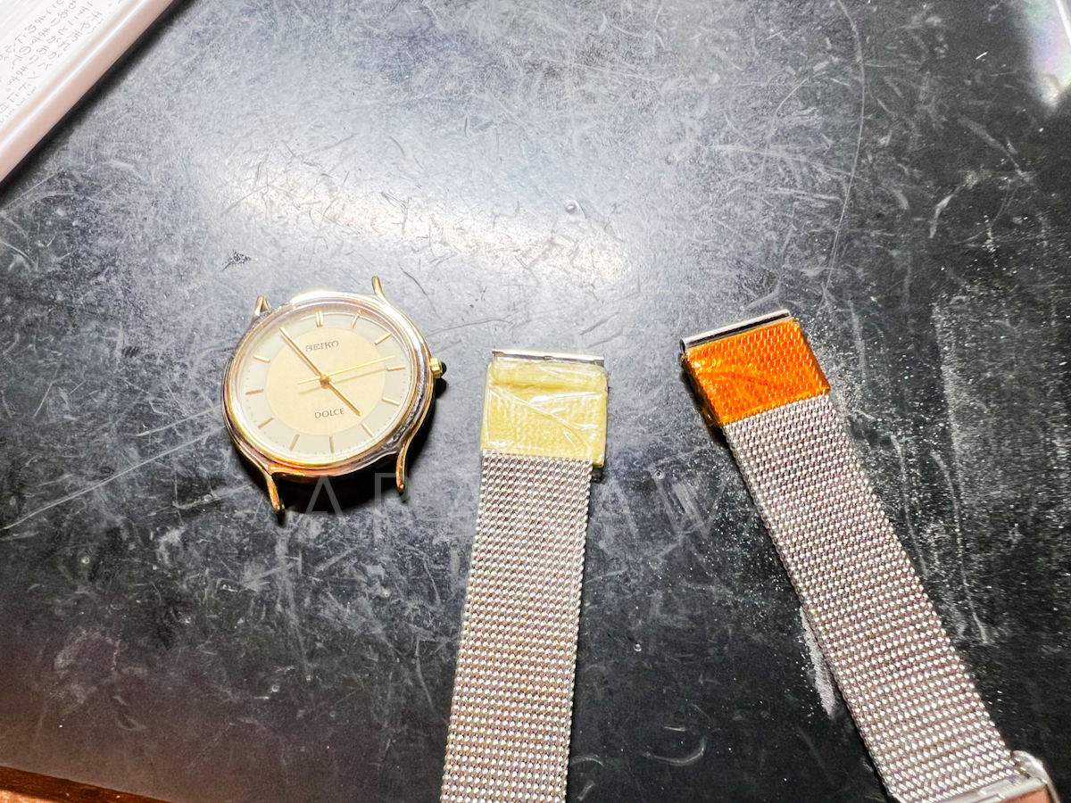 【SEIKO腕時計バンド交換】17mmラグ幅に18mmメッシュバンドを装着♪特殊加工も対応可能【函南のARAKAWA】