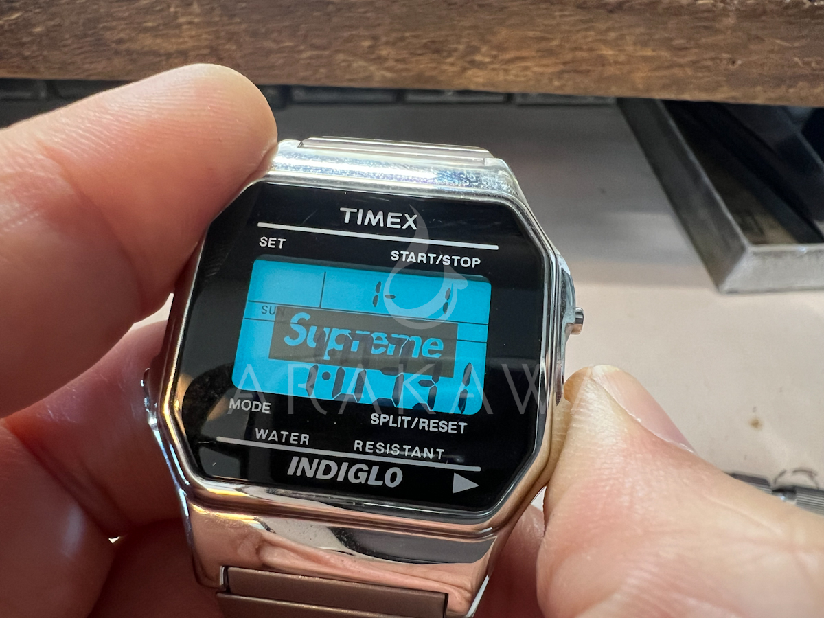 「大切な腕時計も安心してお任せください！TIMEX×SUPREMEのコラボ時計、函南のARAKAWAで電池交換対応しました」