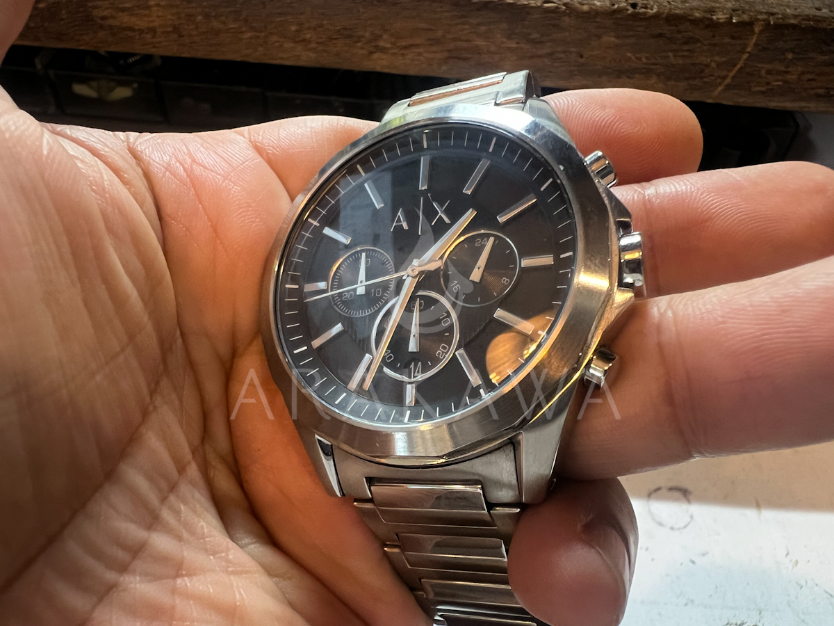 ARMANI EXCHANGE 電池交換 函南 ARAKAWA 荒川時計店
