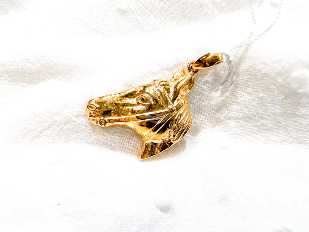 K18 HORSE デザインネックレス 静岡 資産 馬デザイン